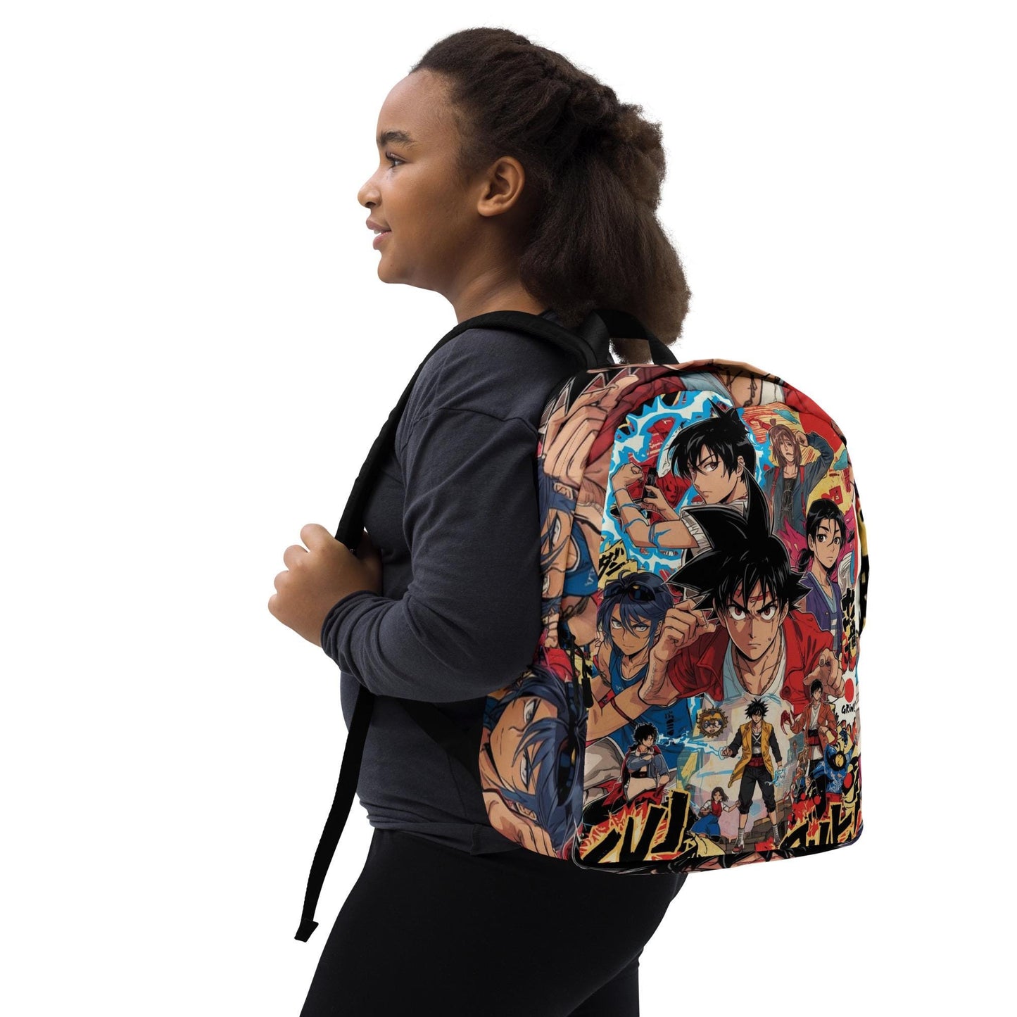 Mochila Estilo Anime Japonés | Mochila Unisex de Estética Manga, Mochila Aestética de Viaje, Mochila Escolar para Portátil