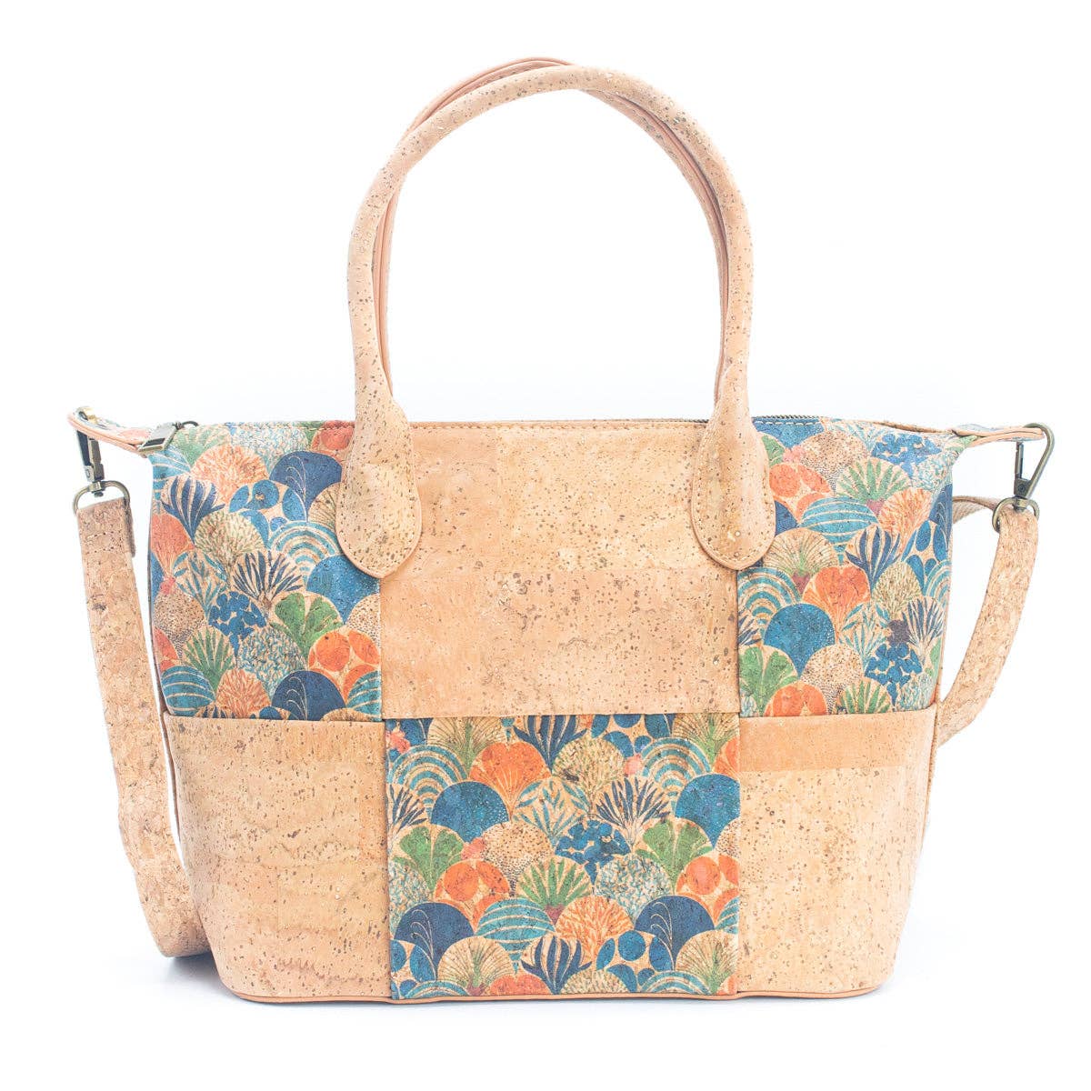 Bolsos de corcho natural para mujer | Bolsos de diseñador y bolsos tote de gran capacidad para ella, regalo para ella, oferta de Navidad.