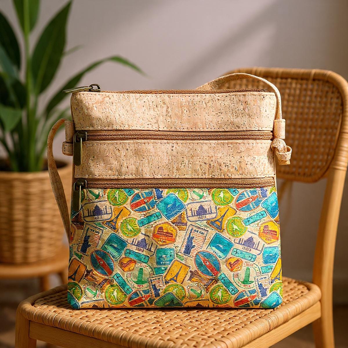 Bolsos de Corcho Natural para Mujer Portugal | Bolsos Cruzados de Diseñador y Tote Bags para Ella, Regalo para Ella, Oferta de Navidad