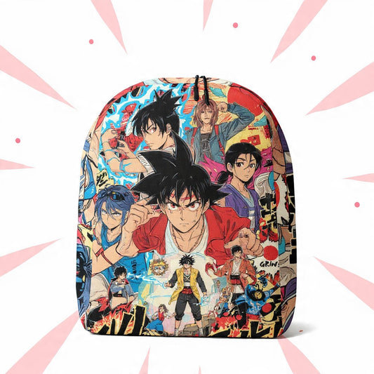 Mochila Estilo Anime Japonés | Mochila Unisex de Estética Manga, Mochila Aestética de Viaje, Mochila Escolar para Portátil