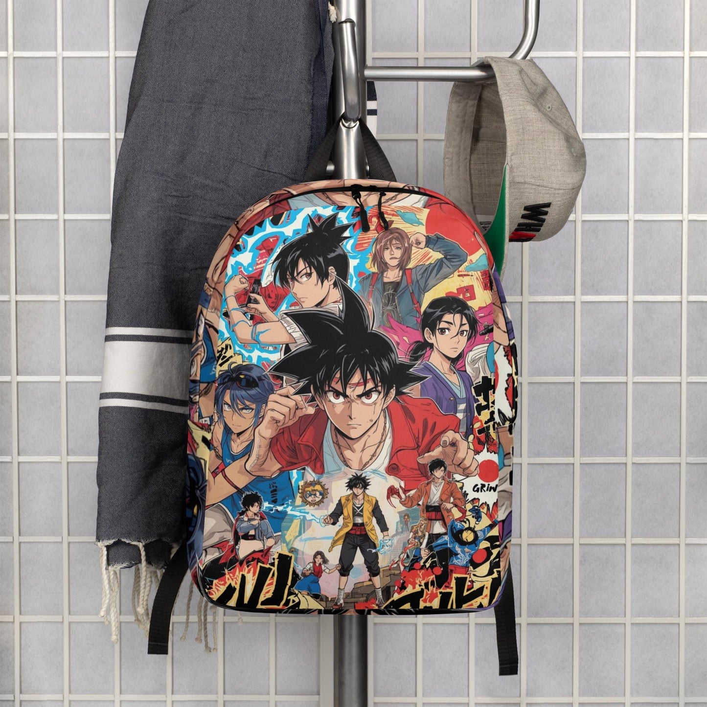 Mochila Estilo Anime Japonés | Mochila Unisex de Estética Manga, Mochila Aestética de Viaje, Mochila Escolar para Portátil