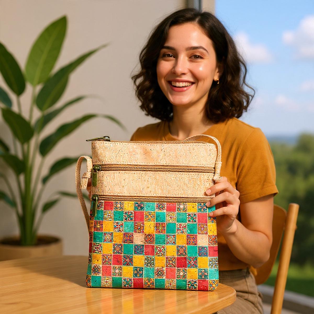 Bolsos de Corcho Natural para Mujer Portugal | Bolsos Cruzados de Diseñador y Tote Bags para Ella, Regalo para Ella, Oferta de Navidad