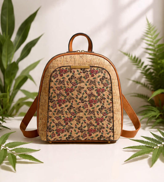 Mochila de Corcho para Mujer | Bolso Vegano, Mochila de Viaje Ecológica y de Gran Capacidad | Regalo para Ella, Navidad