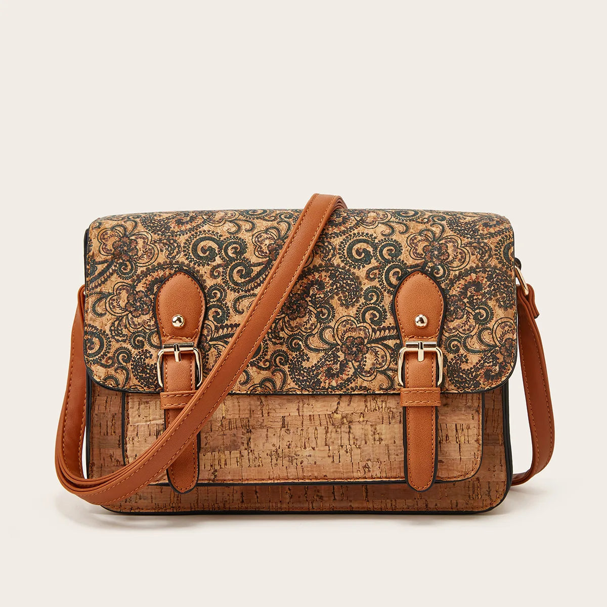 Bolsos de corcho natural para mujer | Bolsos de diseñador y bolsos tote de gran capacidad para ella, regalo para ella, oferta de Navidad.