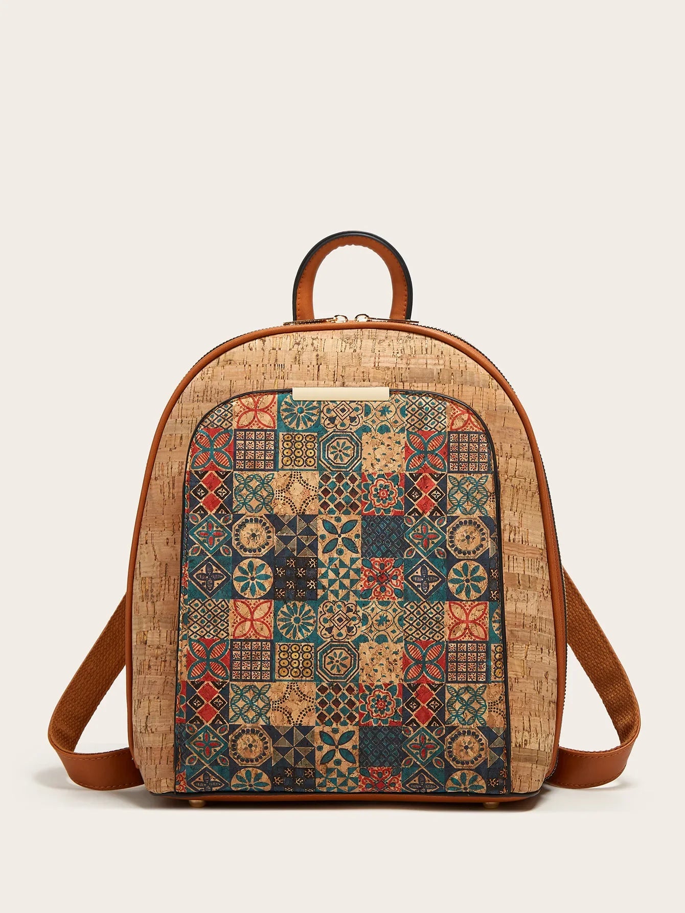 Mochila de Corcho para Mujer | Bolso Vegano, Mochila de Viaje Ecológica y de Gran Capacidad | Regalo para Ella, Navidad