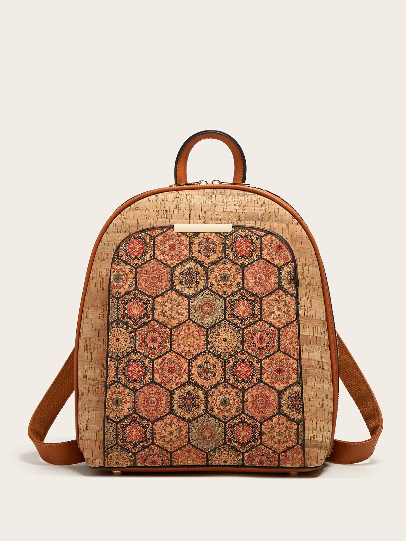 Mochila de Corcho para Mujer | Bolso Vegano, Mochila de Viaje Ecológica y de Gran Capacidad | Regalo para Ella, Navidad
