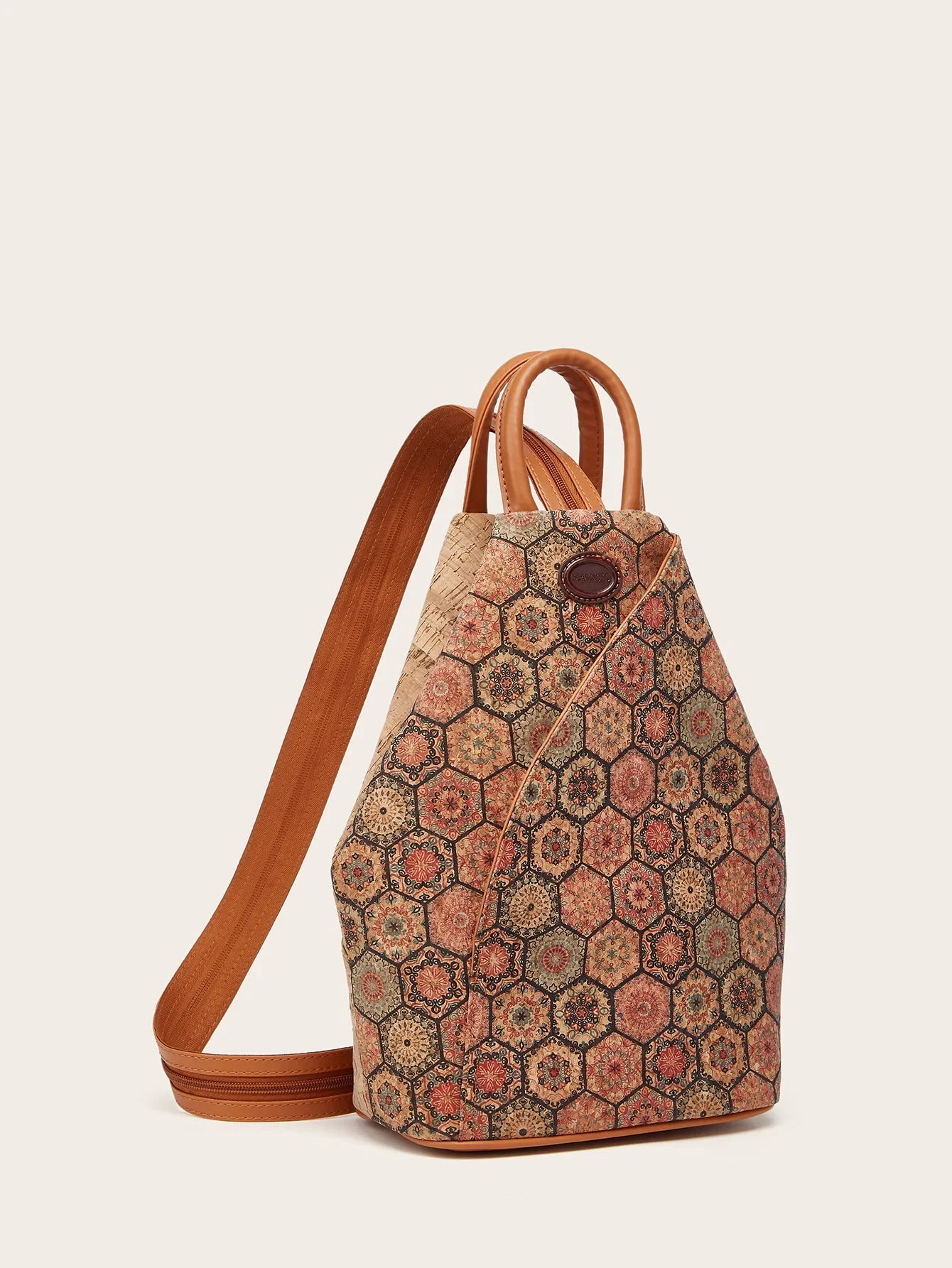 Mochila Tela de Corcho, Mochila Natural de corcho para mujer, Bolso vegano, Mochila ecológica y gran capacidad, Regalo para ella, Navidad
