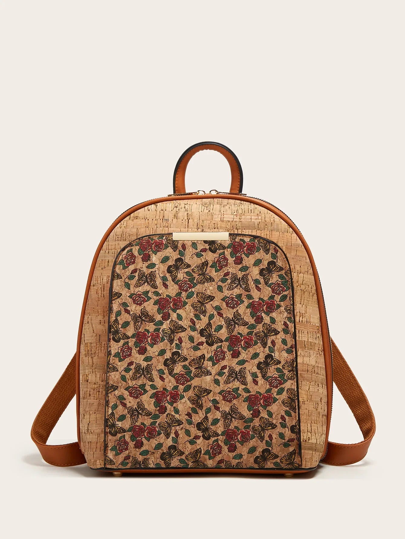 Mochila de Corcho para Mujer | Bolso Vegano, Mochila de Viaje Ecológica y de Gran Capacidad | Regalo para Ella, Navidad