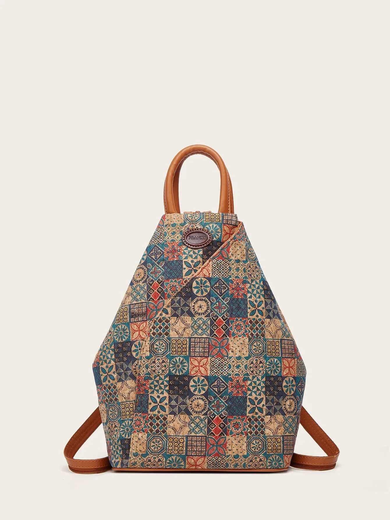 Mochila Tela de Corcho, Mochila Natural de corcho para mujer, Bolso vegano, Mochila ecológica y gran capacidad, Regalo para ella, Navidad