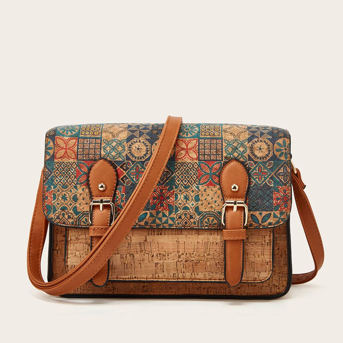 Bolsos de corcho natural para mujer | Bolsos de diseñador y bolsos tote de gran capacidad para ella, regalo para ella, oferta de Navidad.