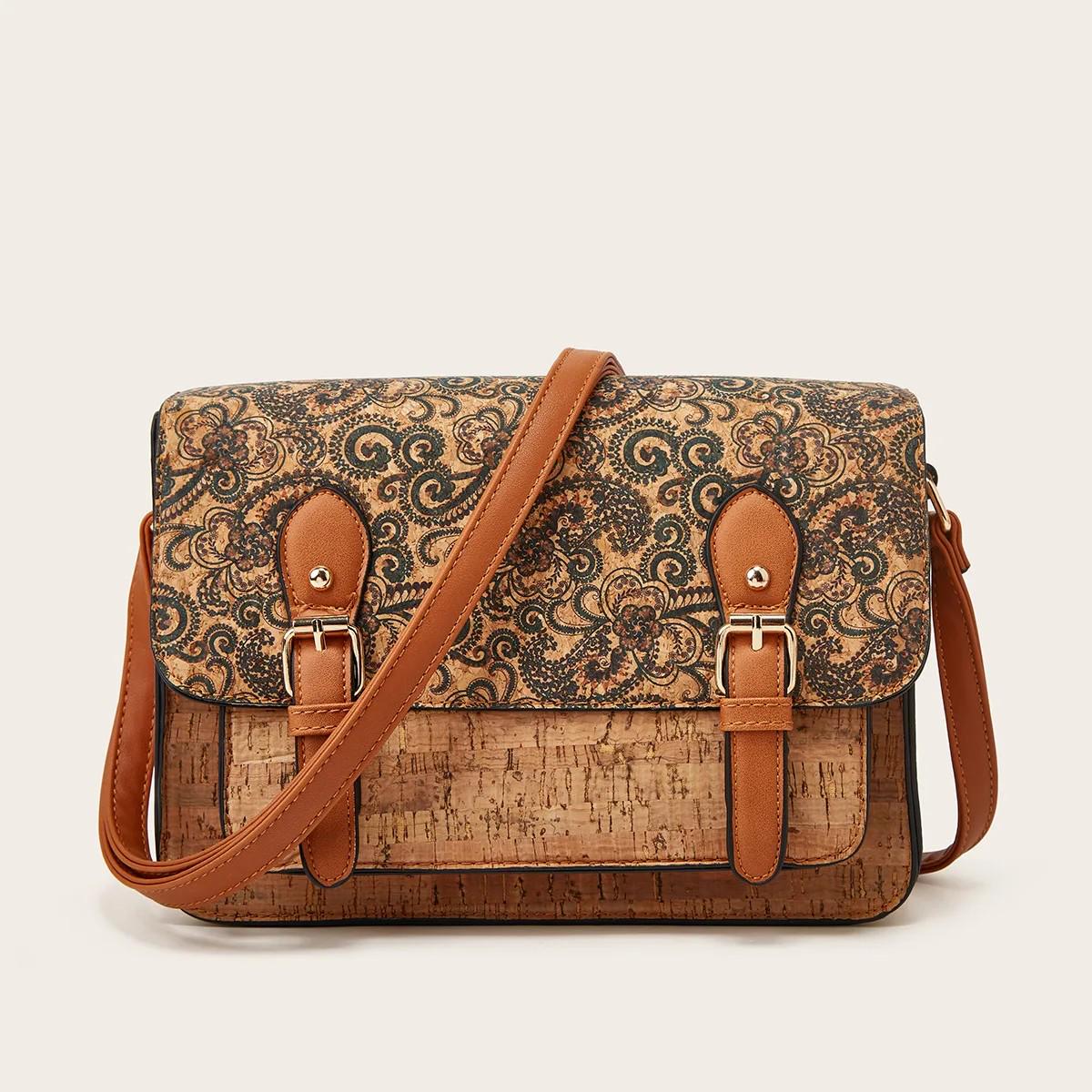 Bolsos de corcho natural para mujer | Bolsos de diseñador y bolsos tote de gran capacidad para ella, regalo para ella, oferta de Navidad.
