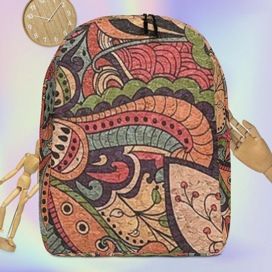Mochila de Corcho Natural Estilo Portugal para Mujer,Mochila de Diseño y Gran Capacidad, Mochila Minimalista Estilo Corcho, Regalo para Ella