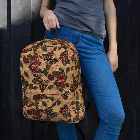 Mochila Estilo Corcho Natural Portugal para Mujer | Mochila de Diseño y Gran Capacidad, Mochila Minimalista de Corcho para Ella, Regalo