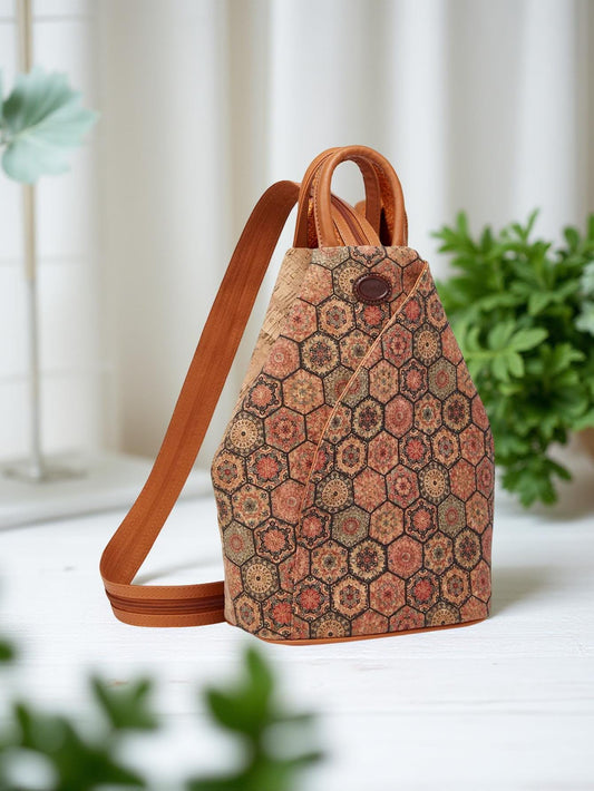 Mochila Tela de Corcho, Mochila Natural de corcho para mujer, Bolso vegano, Mochila ecológica y gran capacidad, Regalo para ella, Navidad