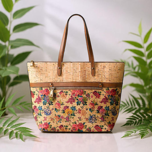 Bolsos de corcho natural para mujer | Bolsos de diseñador y bolsos tote de gran capacidad para ella, regalo para ella, oferta de Navidad.