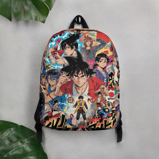 Mochila Estilo Anime Japonés | Mochila Unisex de Estética Manga, Mochila Aestética de Viaje, Mochila Escolar para Portátil