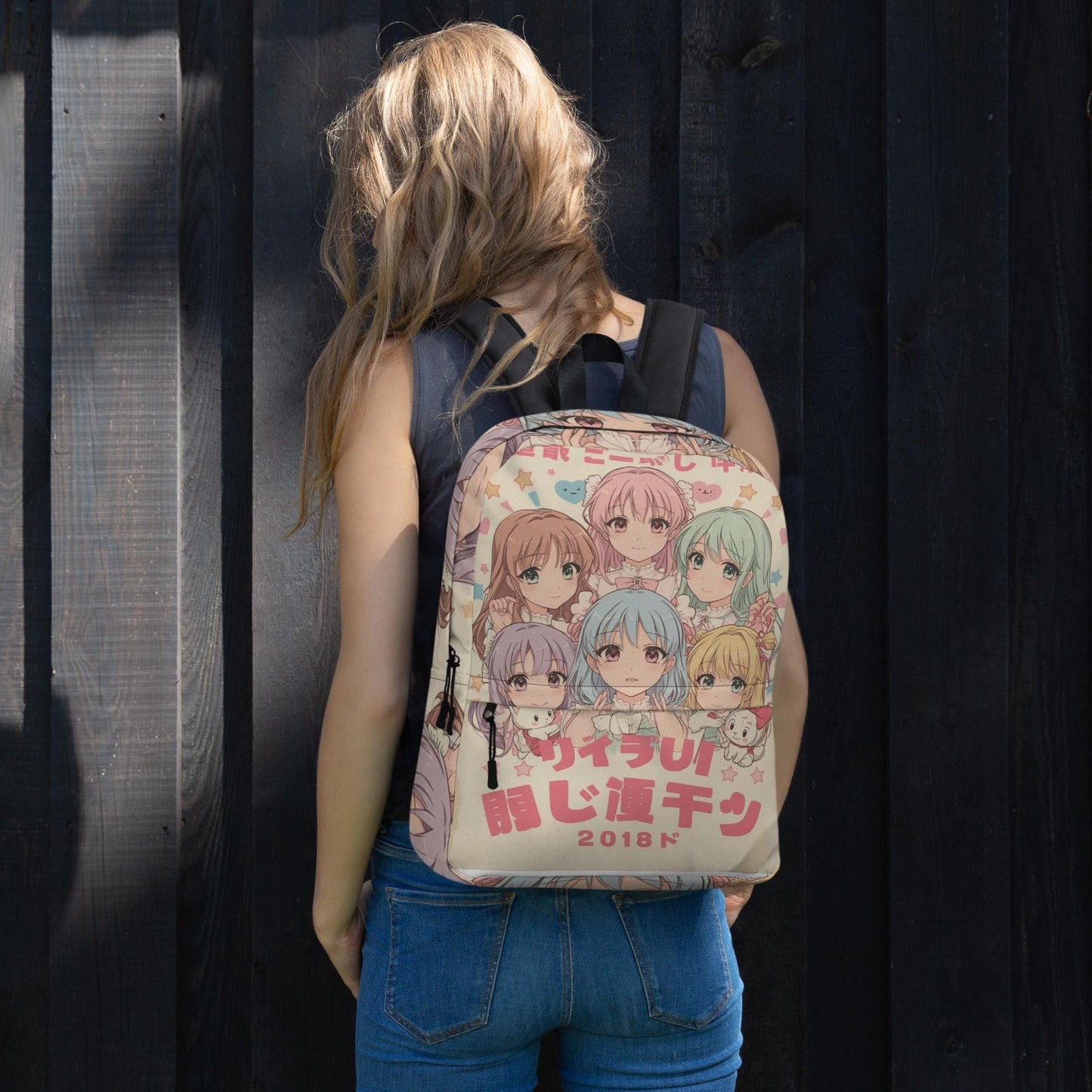 Mochila para Niñas | Bolsa Escolar Retro con Compartimento para Portátil | Mochila Estilo Manga Regalo | Mochila Kawaii Bonita de Uso Diario