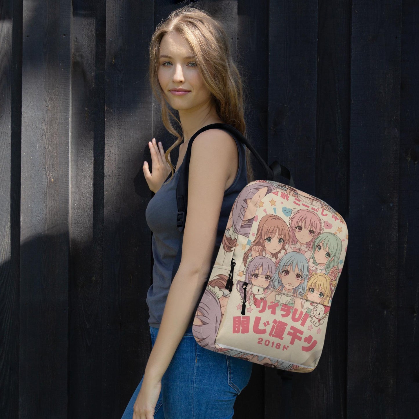 Mochila para Niñas | Bolsa Escolar Retro con Compartimento para Portátil | Mochila Estilo Manga Regalo | Mochila Kawaii Bonita de Uso Diario