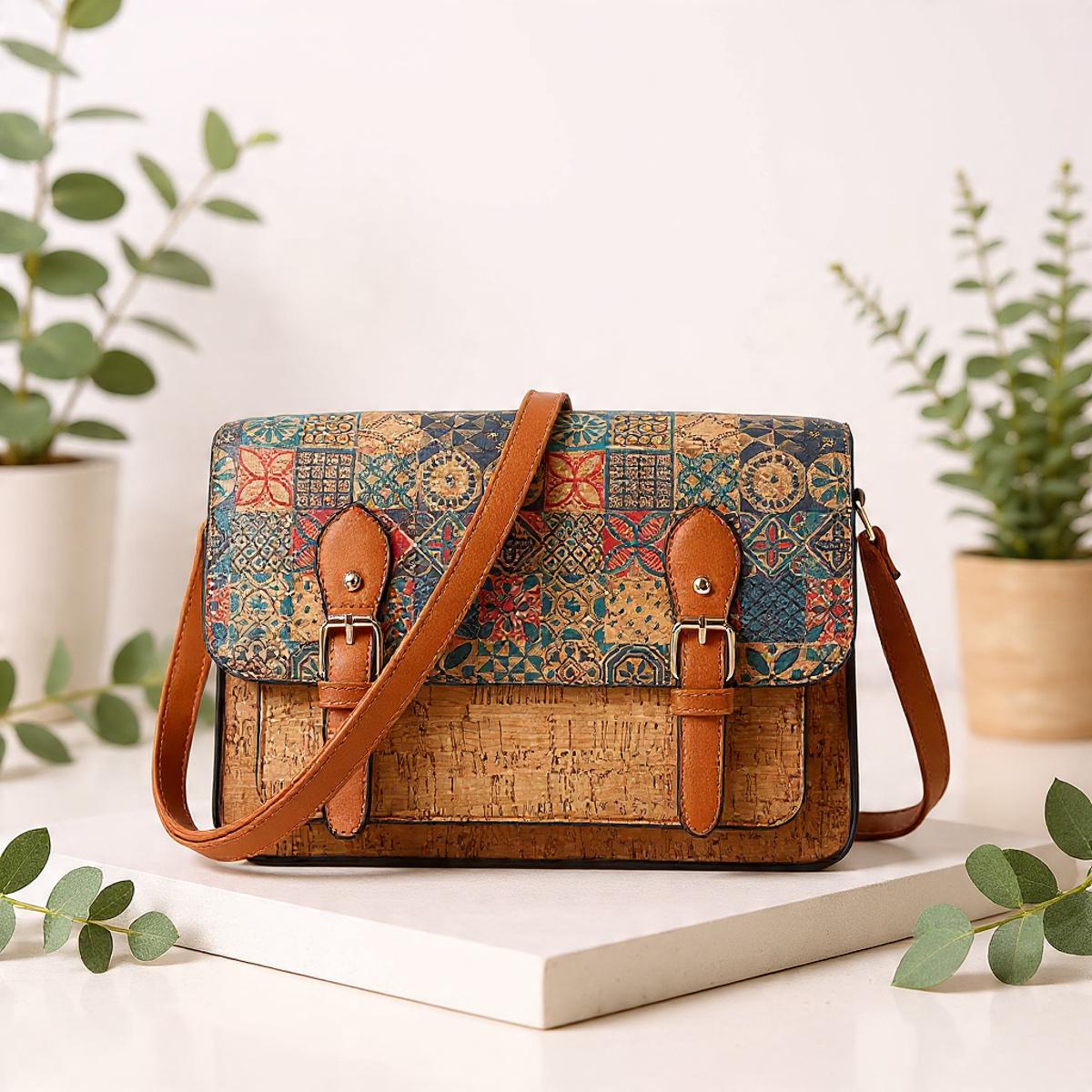 Bolsos de corcho natural para mujer | Bolsos de diseñador y bolsos tote de gran capacidad para ella, regalo para ella, oferta de Navidad.