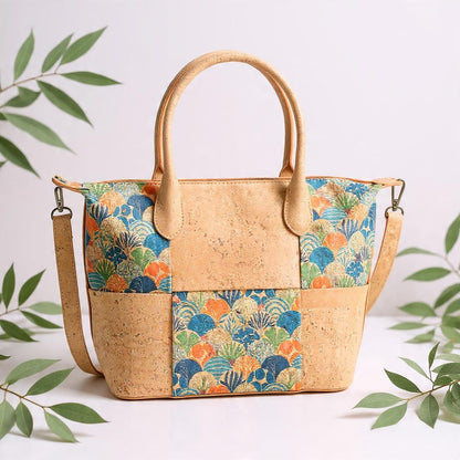Bolsos de corcho natural para mujer | Bolsos de diseñador y bolsos tote de gran capacidad para ella, regalo para ella, oferta de Navidad.