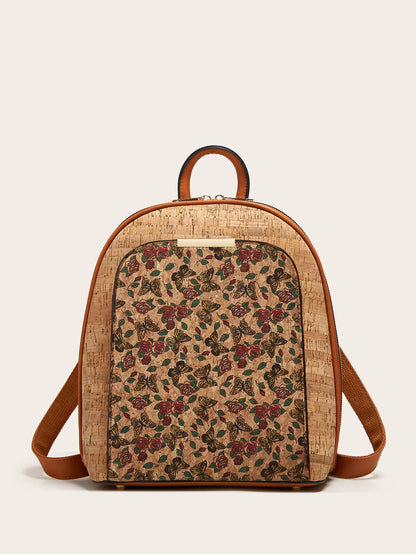 Mochila de Corcho para Mujer | Bolso Vegano, Mochila de Viaje Ecológica y de Gran Capacidad | Regalo para Ella, Navidad