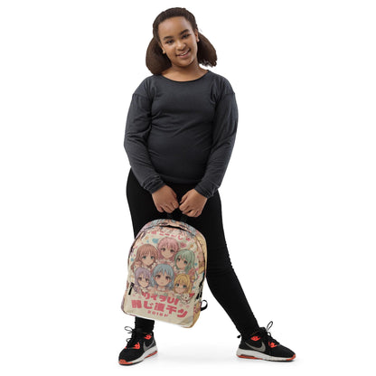 Mochila para Niñas | Bolsa Escolar Retro con Compartimento para Portátil | Mochila Estilo Manga Regalo | Mochila Kawaii Bonita de Uso Diario